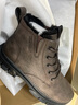 海澜之家HLA马丁靴男靴秋冬棉鞋工装靴高帮靴子男鞋 L579 卡其色(长绒) 42 实拍图