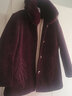 念予中老年女装冬装呢子大衣加厚秋冬外套奶奶70岁80妈妈装老年人衣服 深紫色 加绒 3XL 建议115-130斤 实拍图