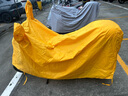仟居佳 电动车防雨罩车罩全罩套电瓶车挡雪遮雨踏板摩托车防晒防水车罩 经典黄-L码+收纳袋 实拍图