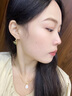 KASIYU 2024新款高级感绿翠华耳环气质百搭耳扣潮流轻奢耳坠 耳环 实拍图