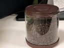 安扣（ANKOU）咖啡粉咖啡豆密封罐储存罐零食糖干果罐玻璃可排气密封罐1200ML 实拍图