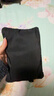 无印良品（MUJI）再生聚酯纤维 双拉链包收纳袋 居家旅行数据线小收纳包便携零钱包 黑色/M/长19*宽13.5cm 实拍图