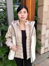 波司登（BOSIDENG）谷爱凌同款冲锋衣鹅绒羽绒服男女同款90绒三合一登山外套 优雅米 海贝米716C XS 155/80A 实拍图