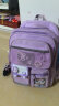 乐童城库洛书包米小学生女减负护脊1-3-6年级儿童背包轻便大容量双肩包 紫色大号（库洛米20件套） 实拍图