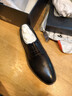 金利来（Goldlion）男鞋商务正装鞋秋季简约系带西装轻质皮鞋59674007501A黑38码 实拍图