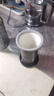 南山先生 茶杯耐热玻璃办公商务水杯泡茶杯茶水分离礼盒装竖条纹泡茶杯 玻璃泡茶杯（陶瓷盖）黑_便携款 实拍图