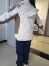 雅鹿三合一冲锋衣女男防风短外套加绒加厚可拆内胆风衣保暖滑雪登山服 YLN11Z36820卡其/土黄-女 5XL 实拍图