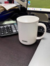 THERMOS膳魔师保温杯马克咖啡杯440ml带盖茶杯男女情侣水杯子TCDG-451 WH 实拍图