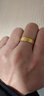 中国黄金（CHINA GOLD）足金999古法婚庆福字活口情侣对戒送女友老婆老公七夕情人节礼物 男戒 净金重约5g 实拍图