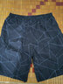 浪莎男士睡裤男短裤纯棉夏季薄款宽松大码格纹休闲五分裤外穿沙滩短裤 水立方 XL 实拍图