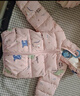 婧麒（JOYNCLEON）儿童棉服男女童装宝宝秋冬季婴儿衣服棉服加厚外出棉袄加绒外套 粉色小鸟 内里暖绒 循环锁温 90 cm 实拍图