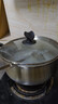 炊大皇304不锈钢汤锅+蒸屉 汤蒸炖锅蒸锅双耳煮粥煮面 22cm 电磁炉通用 实拍图