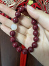 天然保真高含量单圈朱砂手串和田玉男款女士正品原石妈转运珠手链 白玉-紫金砂10mm 实拍图