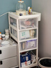 也雅置物架小推车 月子推车宝宝用品收纳架 零食车升级可刹车 乳玉白【4层】 实拍图