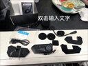 爱骑行-Y10摩托车头盔蓝牙耳机防水降噪外卖骑手半盔全盔对讲专用长续航 HIFI级-硬麦-适合3/4盔揭面盔 实拍图