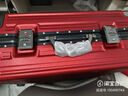 欧遥高颜值铝框行李箱可坐人男女学生潮流大容量拉杆箱加厚密码旅行箱 酒红色【铆钉加固铝合金款】 26英寸 【学生住宿】 实拍图