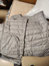 鸭鸭（YAYA）轻薄羽绒马甲女冬装短款内胆时尚女款马夹外套背心K 浅灰色 2XL 175 实拍图