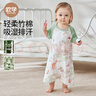 欧孕（OUYUN）婴儿睡袋儿童夏季薄款宝宝清凉竹棉纱布空调家居服睡衣睡裙新春季 花卉小鹿【前二后二】 110 cm 【推荐身高105-115cm】 实拍图