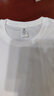澳贝妮100%新疆纯棉短袖男女同款夏季全棉彩色t恤半袖打底长绒棉体恤衫 白色 XL 实拍图