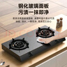 康佳（KONKA）燃气灶煤气灶台式双灶家用 5.0kW液化气66%高热效率双灶具 黑色玻璃面板灶台 JZY-T526Y（液化气） 实拍图