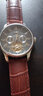 上海手表男士自动机械名表 夜光多功能表盘镂空飞轮钢带国产腕表礼物 黑盘棕带【时尚皮带飞轮】 实拍图