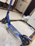 永久（FOREVER）儿童青少年滑板车6-12岁两轮二轮折叠代步车铝合金车架生日礼物 宝石蓝【双减震+后碟刹脚刹】 实拍图