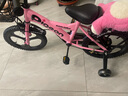 飞鸽儿童自行车3-6-10-12岁男孩女孩宝宝带辅助轮小孩脚踏单车 樱花粉|一体轮+ 闪光轮+后座款 16寸 适合身高105-125cm 实拍图