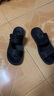 奥康（Aokang）男凉鞋透气时尚舒适休闲凉拖鞋沙滩鞋两穿 黑色41码 实拍图