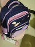 Edison爱迪小学生书包男一二三年级轻便减负大容量多隔层反光儿童背包 2391-2 蓝紫小象（1-3年级） 实拍图