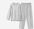 蕉内（Bananain）棉棉305H男女士睡衣睡裤纯棉情侣家居服套装春夏季长袖长裤不闷汗 【男士】云灰 S 实拍图