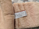 达芬奇密码毛绒围巾女冬款保暖日系仿獭兔毛儿百搭高级感加厚毛绒围脖礼物 裸色 实拍图