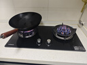 康佳（KONKA）【国家补贴】燃气灶煤气灶双灶具 5.2kW九孔鸳鸯火台式嵌入式 钢化玻璃灶台 JZT-B900Y（天然气） 实拍图