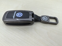 绅创大众钥匙套帕萨特速腾迈腾朗逸新锐plus途观L探岳宝来polo车扣壳 A款【铂金灰】+【复古黑扣】 请核对款式下单 实拍图