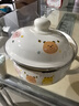 搪瓷猪油罐双耳汤锅珐琅烧锅盆带盖汤面碗装猪荤油罐子耐高温小锅 搪瓷双耳猪油罐16cm【乐宠款】 实拍图