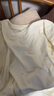 蕉内（Bananain）王一博同款305H纯棉睡衣男女士100%棉情侣家居服短袖短裤套装夏季 【长裤款素色-女】柠糖黄 L 实拍图