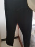 婧麒（JOYNCLEON）孕妇直筒牛仔裤冬款加绒外穿烟管裤打底九分裤黑色L Jyk32632 实拍图