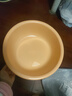 新款圆形家用洗脸盆加厚卫生间厨房洗衣洗菜洗脚宿舍泡脚盆 干邑橙 大号plus【直径37CM】 实拍图