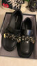 达芙妮乐福鞋女英伦2025新款一脚蹬黑色厚底秋季女鞋子小皮鞋单鞋 实拍图