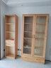良工实木书柜带门北欧日式落地书架满墙置物架橡木原木书橱学生书房 原木色无门（500*320*2000mm） 实拍图