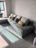 全友家居现代简约风L型布艺沙发家用客厅科技布转角沙发家具政府补贴 灰蓝|科技布沙发|面料可拆洗|右边妃位 多人位 3.67m 实拍图