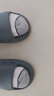 京东京造镂空踩屎感拖鞋时尚软弹休闲凉拖鞋男款 碳灰色42-43 JZ-2145 实拍图