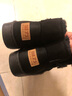 回力（Warrior）官方雪地靴冬季女鞋东北棉鞋女士短靴子一脚蹬保暖面包鞋 黑色38 实拍图