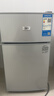 小黄鸭 迷你冰箱小 108L双门冷藏冷冻小型家用宿舍租房电冰箱小巧不占地 一级能效省电节能 58L【一级能效，租房省电款】 银色 实拍图