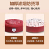 可孚 艾灸蒲团坐垫家用熏蒸仪艾灸盒凳实木腿部臀部腰部红色调温款 实拍图