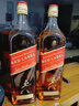 尊尼获加（JOHNNIE WALKER）黑牌黑方 苏格兰调和调配型威士忌酒 原瓶进口 洋酒 尊尼获加红牌 1000mL 2瓶 -裸瓶 实拍图
