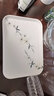 希尔（SHALL） 欧式长方形加厚密胺托盘 酒店家用塑料茶盘餐盘水果盘 冬日雪樱中号15英寸 实拍图
