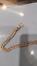 中国黄金（CHINA GOLD）银手链男款足银足银福字手链马鞭链时尚送男友送老公生日礼物 足银福字马鞭手链男士 21克 实拍图