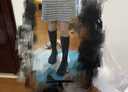 达芙妮官方长筒靴女靴秋冬2024新款骑士靴女弹力高筒靴显瘦百搭长靴女 黑色【升级加绒款】 37 实拍图