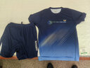 蝴蝶球衣新款乒乓球服运动套装男女款短袖圆领夏季速干透气网眼乒乓球服 838款#(宝蓝套装) 3XL 男/体重165-180斤 实拍图