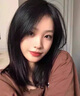 LOUISFERRE路易假发女真发自然全头套空气刘海锁骨发中长发真人发丝 圆顶心 混发 【自然黑】 中长发 实拍图